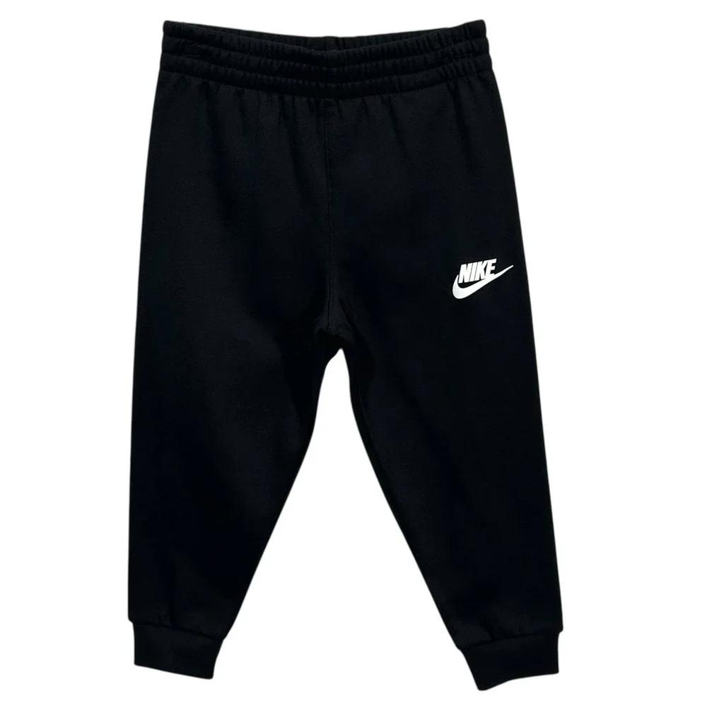 Nike Toddler Boys Fleece Jogger Pants &‎ T-shirt Outfit Set Size 4 Black-Gray